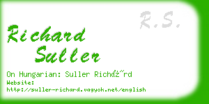 richard suller business card